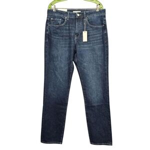 Warp + Weft ORD Chicago Straight Leg‎ Jeans Mens 29x34 Dark Wash Blue New